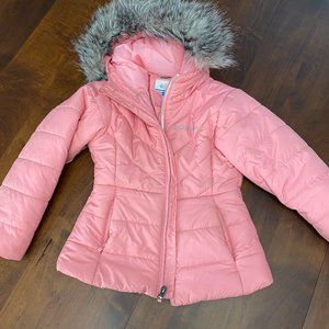 Girls’ Katelyn Crest Columbia Jacket XXS Pink Orchid